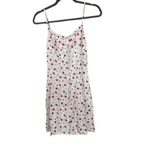 Camellia Milkmaid Coquette Babydoll Dress Sz Medium Floral Cottagecore